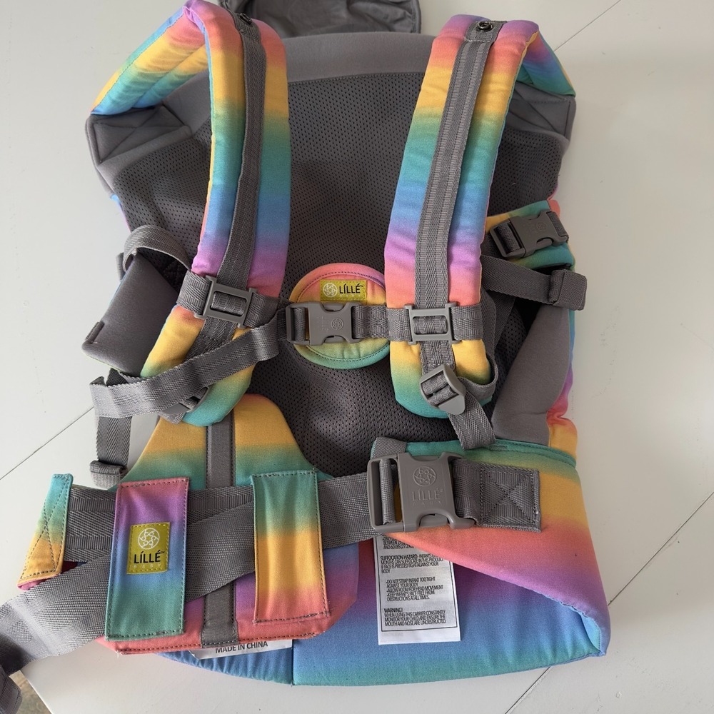 RARE Rainbow LilleBaby Carryon Airflow DLX Carrier Toddler Baby MYSTIC Pride - Picture 10 of 16